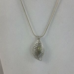 Sterling Silver Double Cage Necklace